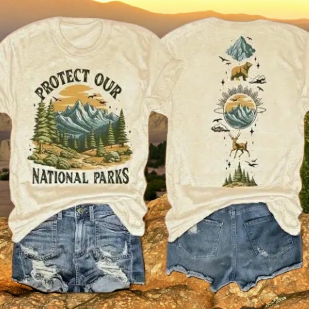 NEW! Protect Our National Parks Graphic Tee - Cream